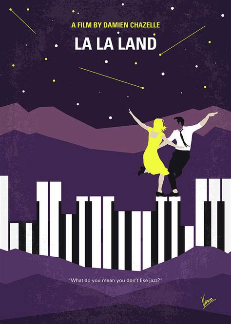 High resolution official theatrical movie poster (#1 of 18) for la la land (2016). No756 My La La Land Minimal Movie Poster Poster by ...