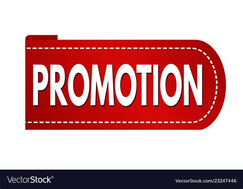 Promotion Banner Design Royalty Free Vector Image