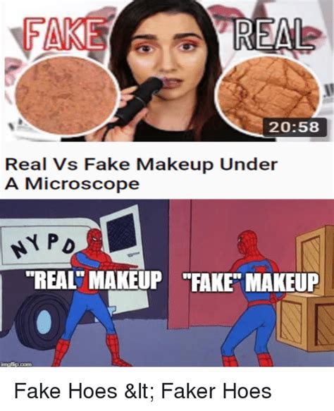 Fake 2058 Real Vs Fake Makeup Under A Microscope Real Makeup Ake Makeup