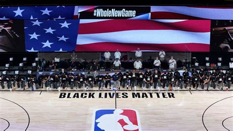 Nba Players Kneel During Anthem In Black Lives Matter