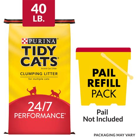 Purina Tidy Cats Clumping Cat Litter 247 Performance Multi Cat Litter 40 Lb Bag Walmart