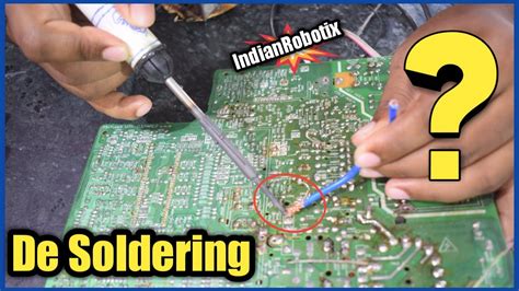 How To Desolder Components From Pcb Without Solder Wick Or Desoldering Pump De Solder Kayse