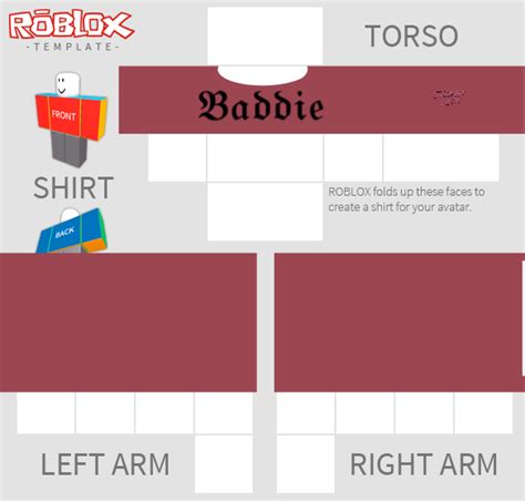 Roblox Shirt Template Transparent Baddie