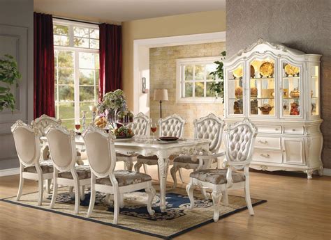 Acme 63540 Chantelle Formal Dining Room Set In White Dallas