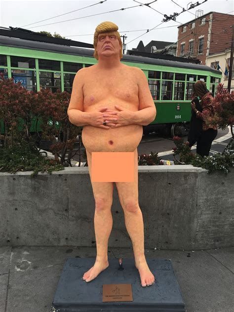 Photos San Francisco Buzzing Over Nude Donald Trump Statue Abc News Com