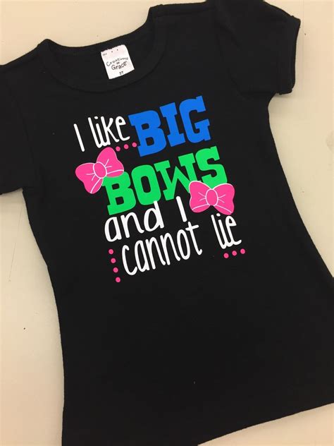 I Like Big Bows Girls T Shirt By Meghanscustoms On Etsy Bow Shirts