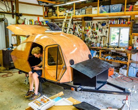 My only reservation for doing something like that is that i park in the garage and i would't be able to do so (very easily) anymore. Build-your-own Teardrop Camper Kit and Plans | Teardrop camper, Camper, Teardrop