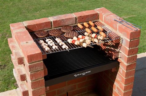 Bkb Brick Barbecue Kit With Stainless Steel Cooking Grill
