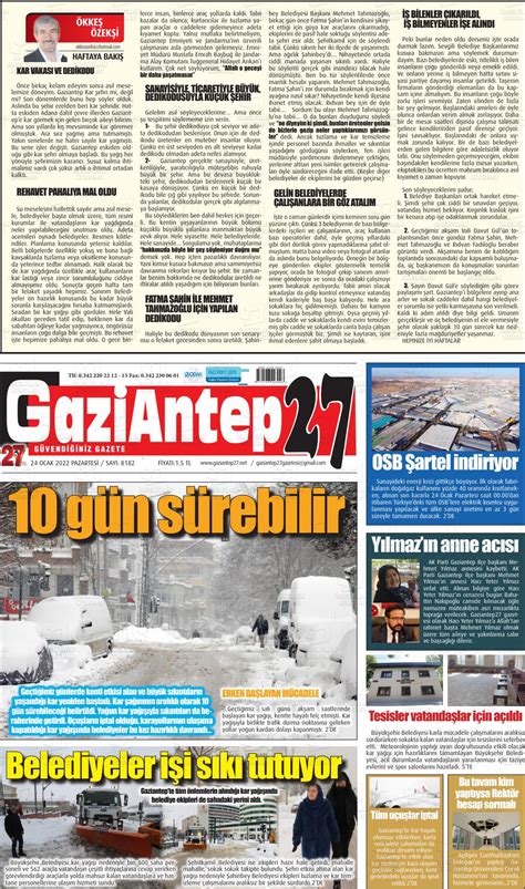 Ocak Tarihli Gaziantep Gazete Man Etleri