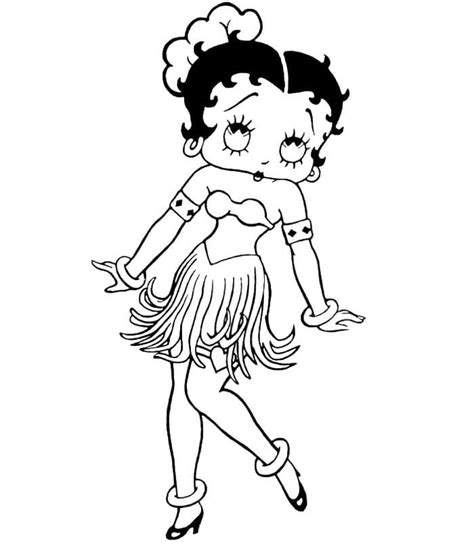 Betty Boop Free Printable Coloring Page Download Print Or Color