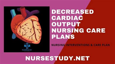 Decreased Cardiac Output Nursing Diagnosis And Nursing Care Plan