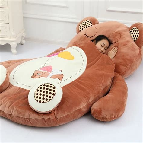 Teddy Bear Plush Bed Stuffed Bed With Different Shape Custom Lazy Bag