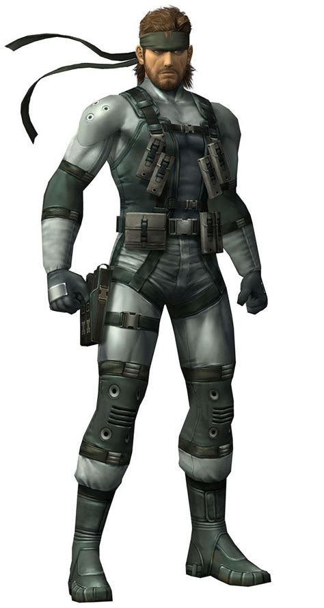 Solid Snake Characters Art Super Smash Bros Brawl Metal Gear