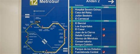 Megafonia de todas las estaciones de la linea 12, metrosur. Corte de la línea 12 (Metrosur) desde el sábado 28 de ...