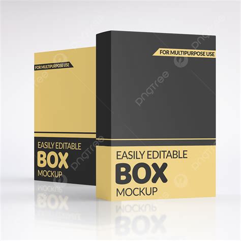 Free 6129 3d Box Mockup Yellowimages Mockups