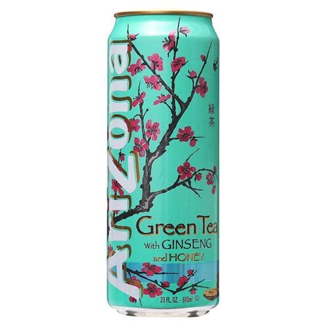 Arizona Green Tea With Ginseng And Honey X Ml Usa Drinks