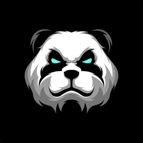 Premium Vector Panda Head Logo Gaming Mascot Sport Template