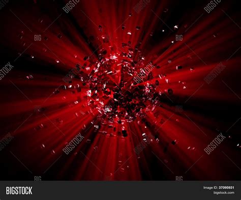 Red Explosion Image And Photo Free Trial Bigstock