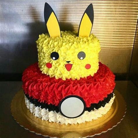 2 Layer Pokemon Cake Winni Birthday Cake Kids Pokemon Birthday