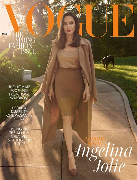 Angelina Jolie Covers British Vogue March 2021 By Craig Mcdean