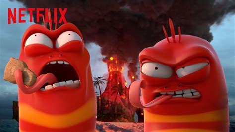 Reds Angriest Moments 😡 The Larva Island Movie Netflix After School
