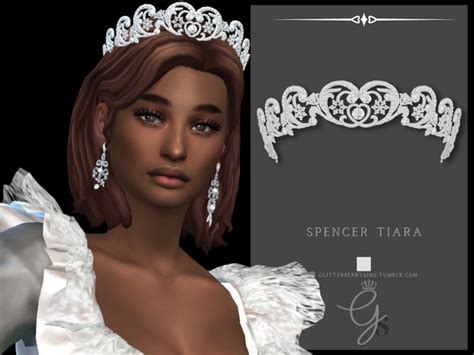 Spencer Tiara Glitterberry Sims Sims 4 Sims Hair Royal Clothes