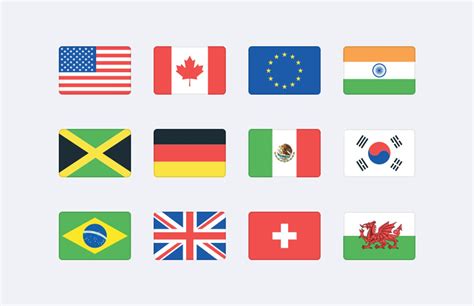 Vector World Flag Icons Svg — Medialoot