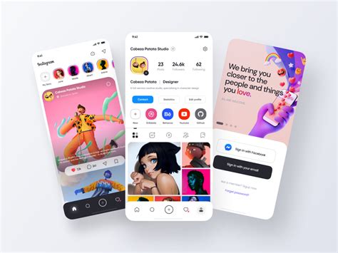 Instagram App Redesign Part 3 By Yueyue For Top Pick Studio On Dribbble