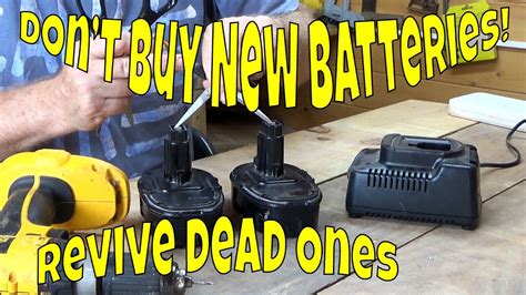 How To Revive A Dead Rechargeable Power Tool Battery Easily Youtube
