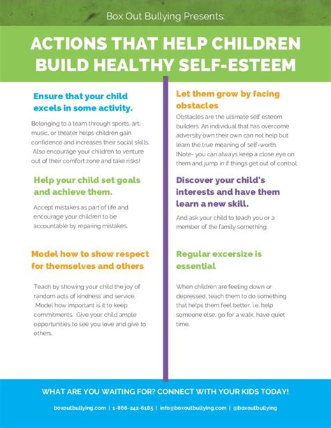 Actions That Help Children Build Self Esteem