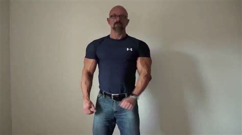 Muscle Daddy Flexing Muscles Youtube