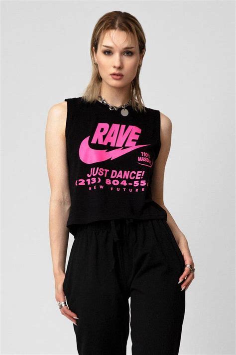 Illegal Rave Crop Top By Long Clothing Dark Fashion Clothing