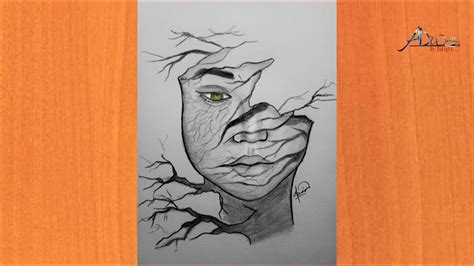 How To Draw Pencil Drawing Deep Meaningfull Artdouble Exposure Step