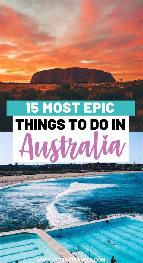 An Australian Beach With Text Overlay That Reads 15 Most Epic Things To