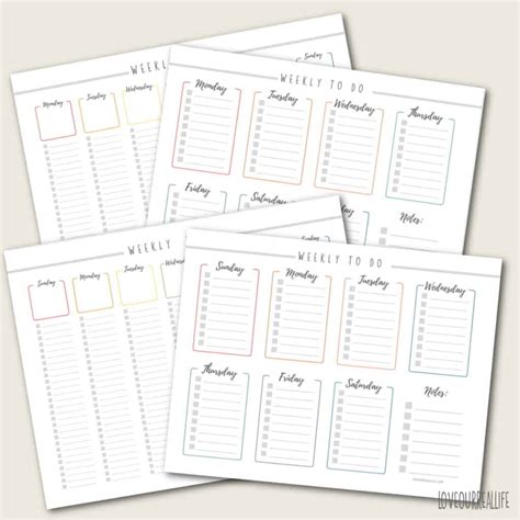 Two Week Calendar Template Free Printable Weekly Planner ⋆ Love Our