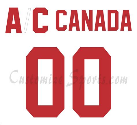 Iihf Team Canada Customized Number Kit For 1972 Summit Series White