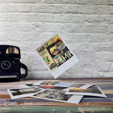 Personalisierte Polaroid Stil Drucke Mit Mini Log Fotohalter Etsy