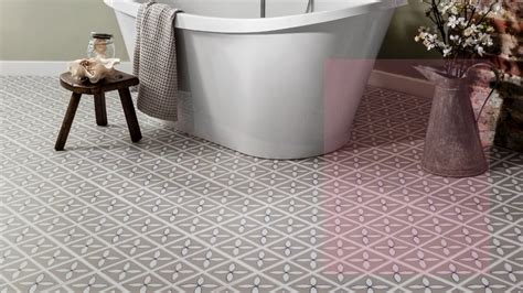 The floor was created with inexpensive peel and stick vinyl tiles. Bathroom Flooring Ideas | Beautiful Luxury Vinyl Flooring ...