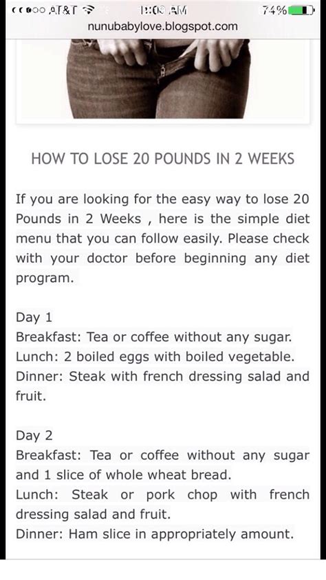 I've heard the greatest things about it, some people lose 20 pounds in a month, some more! Meal Plan That Can Help You Lose 20 Pounds In Just 2 Weeks ...