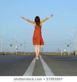 Barefoot Girls Walking On Road Images Stock Photos Vectors