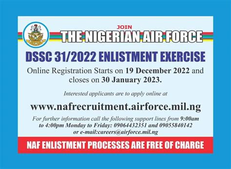 Link To Apply For Naf Dssc Enlistment Exercise 2023 Empowerment