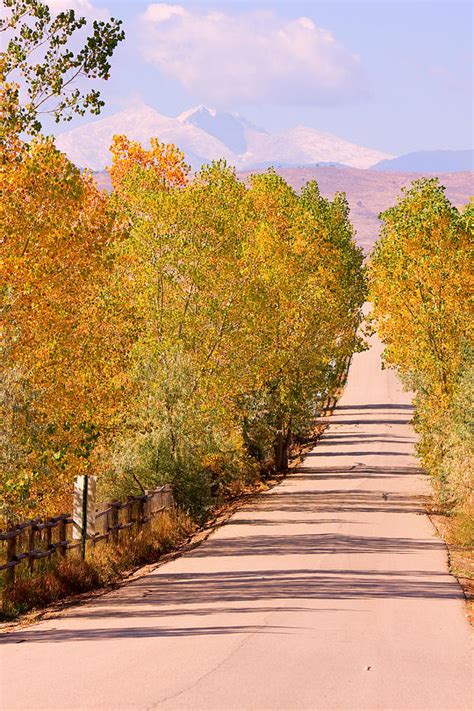 A Colorful Country Road Rocky Mountain Autumn View Photograph By James