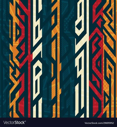 African Geometric Pattern Royalty Free Vector Image