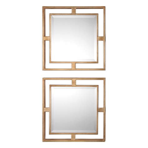 Small Square Framed Mirrors Set Of 2 Scenario Home