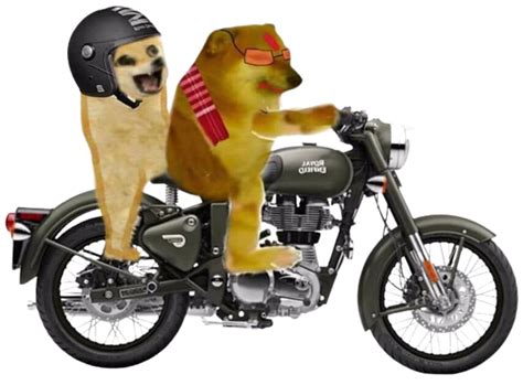 Cheems On A Bike With Baby Doge Indian Meme Templates