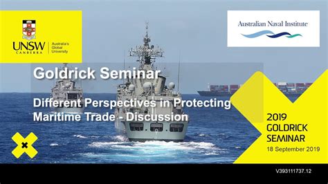Panel Discussion Different Perspectives In Protecting Maritime Trade