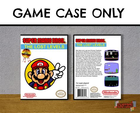 Buy Super Mario Bros The Lost Levels Nesdg Nintendo Entertainment System Game Case With