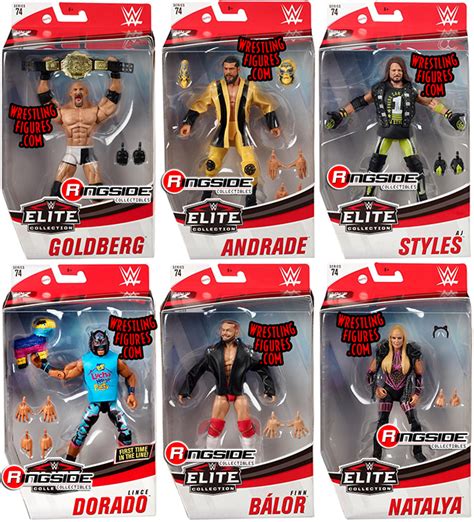 Wwe Elite 74 Complete Set Of 6 Wwe Toy Wrestling Action Figures By