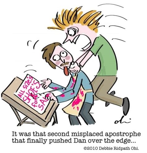 Writer Unboxed Comic Misplaced Apostrophes Grammar Humor Funny