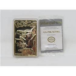 Check spelling or type a new query. POKEMON - PIKACHU LE 23K GOLD PLATED TRADING CARDS, MINT ...